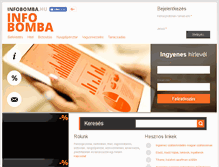 Tablet Screenshot of infobomba.hu